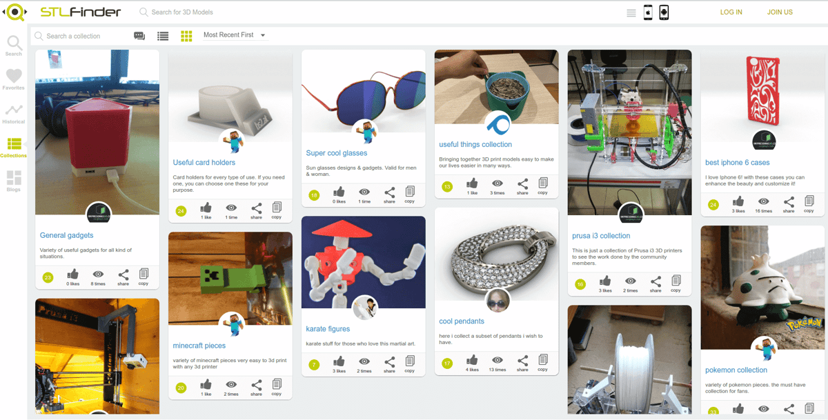 Image of Free STL Files for 3D Printing: STLFinder