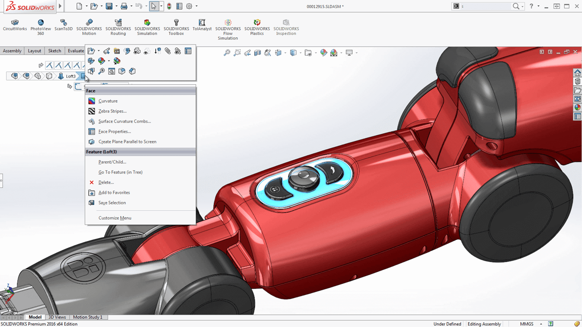 Bild von SolidWorks Download Kostenlos: Verfügbare Features in SolidWorks