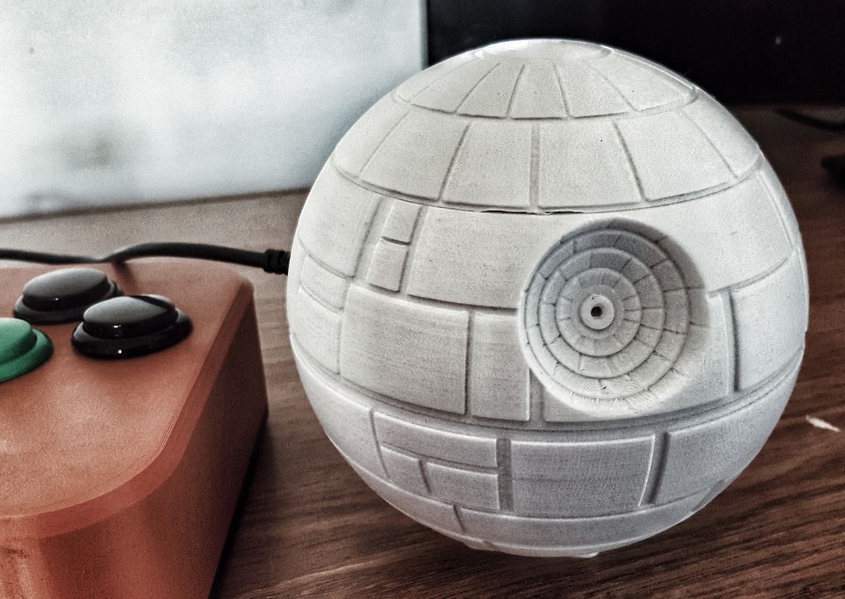 Imagen de Carcasa Raspberry Pi 3 personalizada para imprimir en 3D: La Guerra de las Galaxias: la Estrella de la Muerte