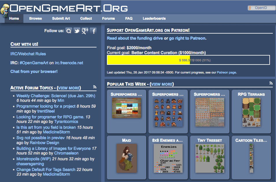 Photo de Modèle 3D gratuit / Objet 3D gratuit: OpenGameArt