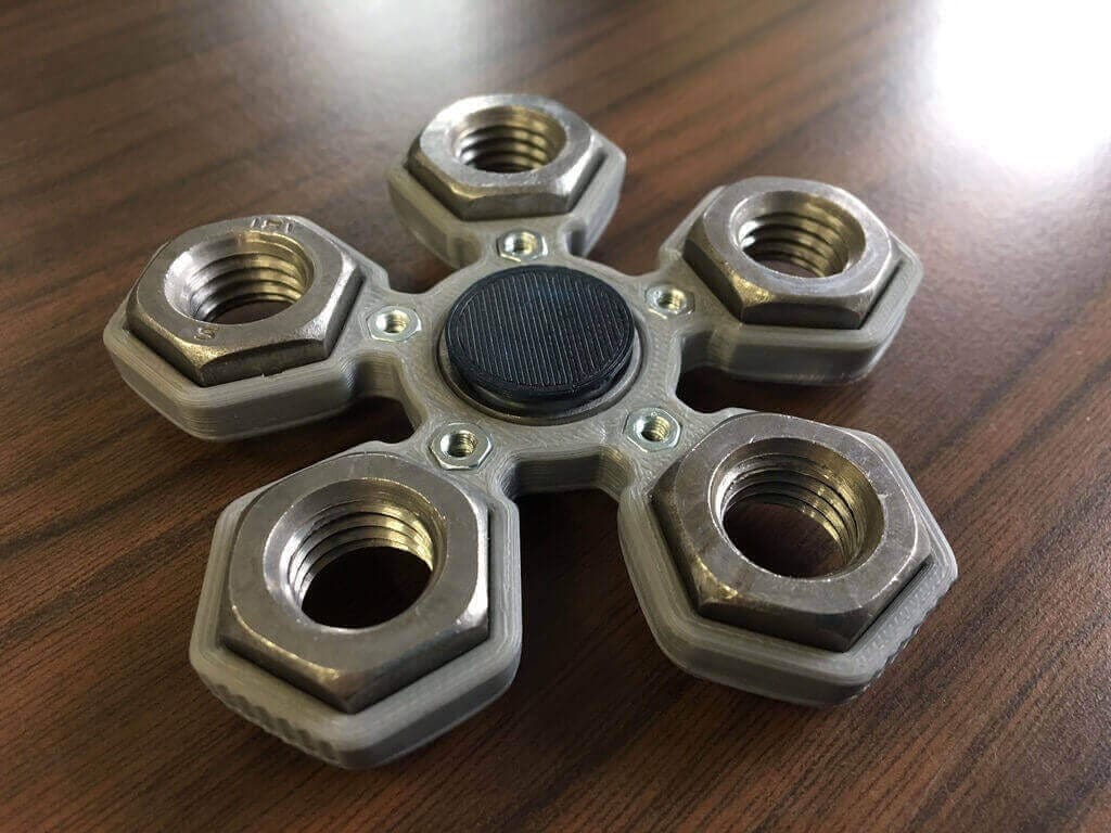 Image of Best Fidget Spinner Toys to Buy or DIY: Fidget Hand Quintuple Spinner