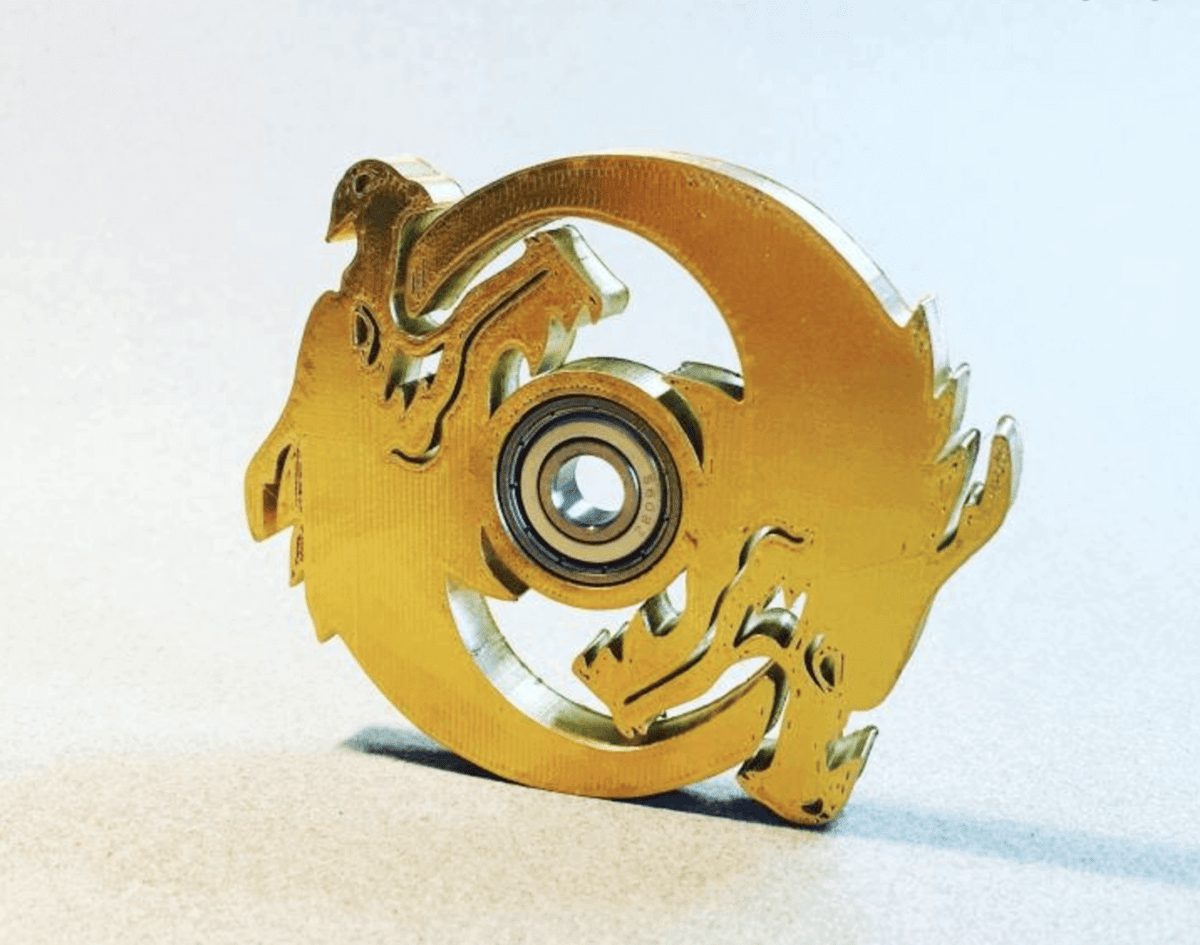 Image of Overwatch 3D Models to 3D Print: Hanzo Ult Icon Fidget Spinner