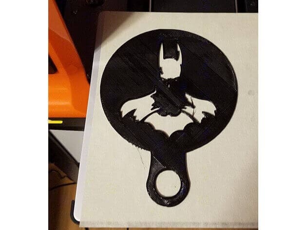 Image of Batman 3D Logos & Symbols: Coffee Stencil