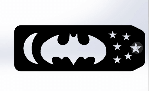 Image of Batman 3D Logos & Symbols: Dark Knight Bookmark
