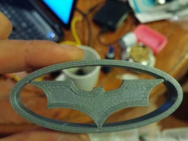 Image of Batman 3D Logos & Symbols: Logo with Hollow Background