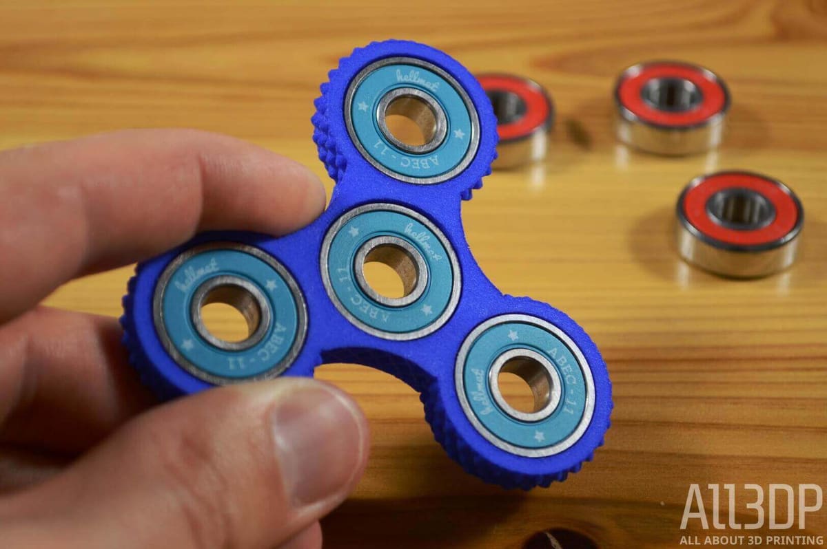 Image of Best Fidget Spinner Toys to Buy or DIY: Knurled Tri-Spinner