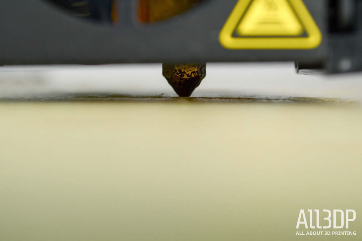 Image of 3D Printing Troubleshooting: 3D Printing Problems & Solutions (FDM & SLA): Nozzle Too Close to Print Bed