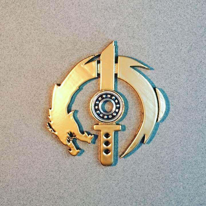Image of Overwatch 3D Models to 3D Print: Genji Ult Icon Spinner
