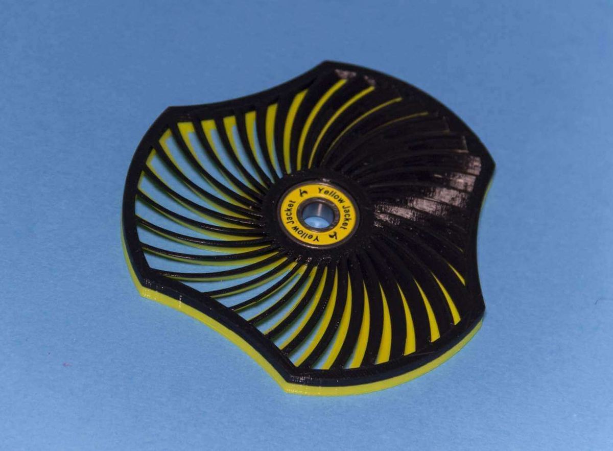 Image of Best Fidget Spinner Toys to Buy or DIY: Spiral Moire Wind Spinner