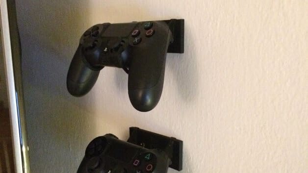 Image of Best PS4 Mods and Accessories to 3D Print: PlayStation 4 Controller Wall Hook Mount