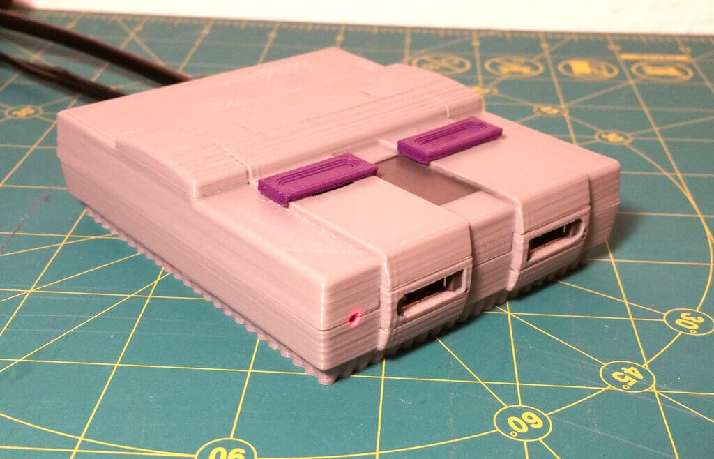 Image of DIY Raspberry Pi SNES Case: Mini SNES Pi Zero w/ Functional Switches