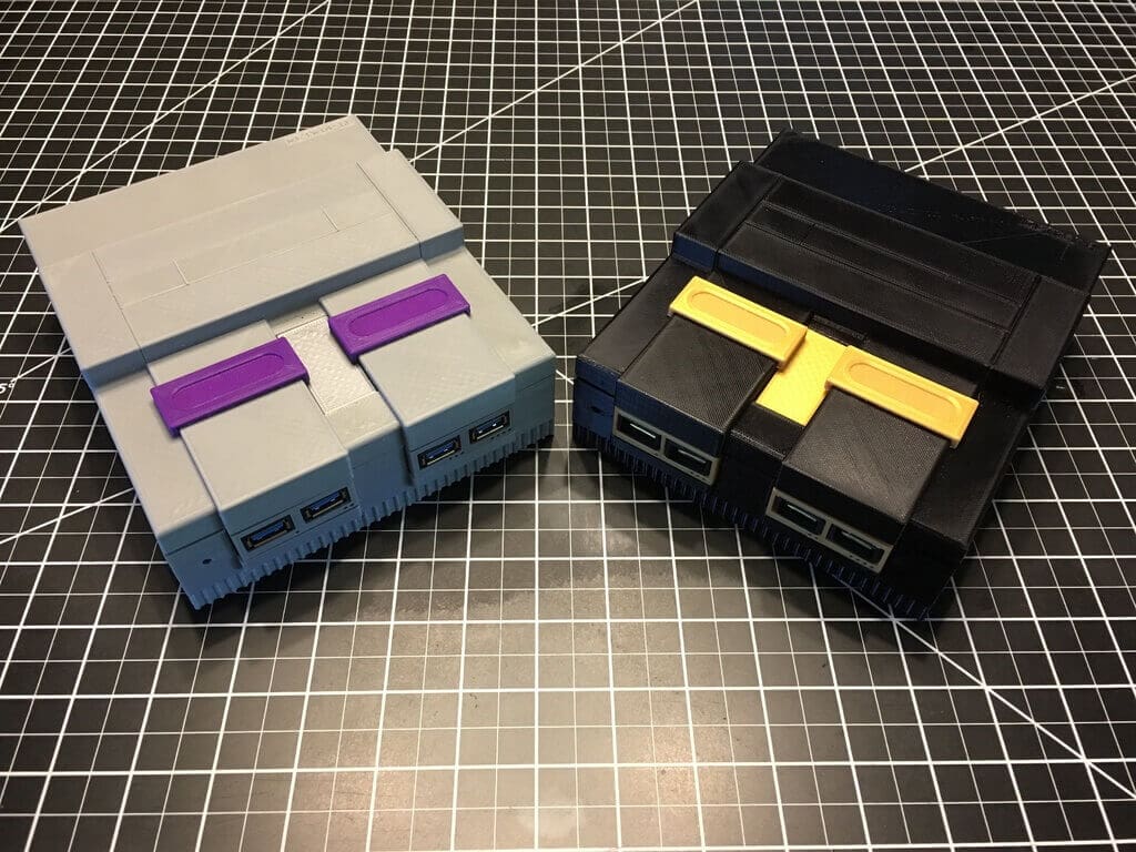 Image of DIY Raspberry Pi SNES Case: SNES (Super Nintendo) Mini Raspberry Pi 3 Case