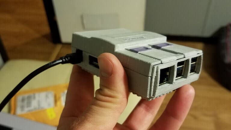 Image of DIY Raspberry Pi SNES Case: SNES Raspberry PI B+ Case