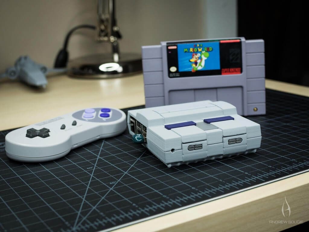 Image of DIY Raspberry Pi SNES Case: Mini SNES Raspberry Pi 2/3 Case