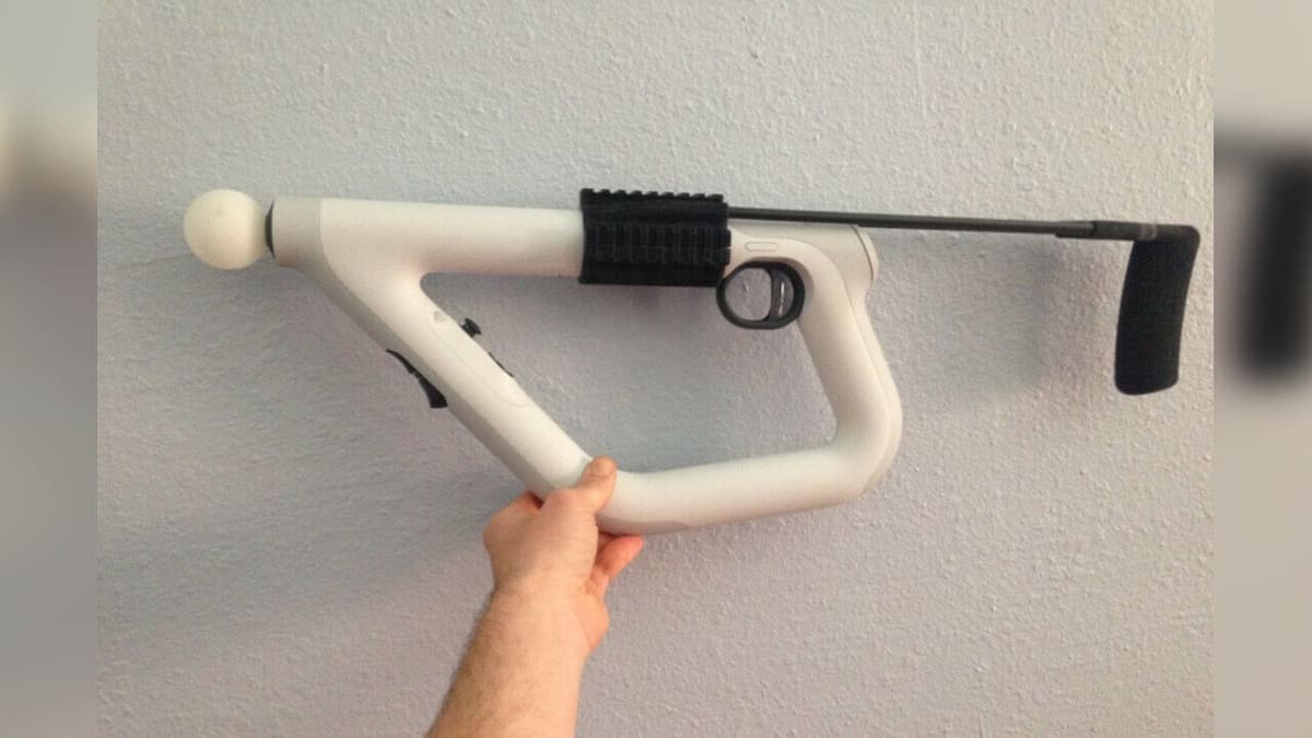 Image of PSVR Stands & Accessories to Buy or DIY: PSVR AIM Buttstock and Rails