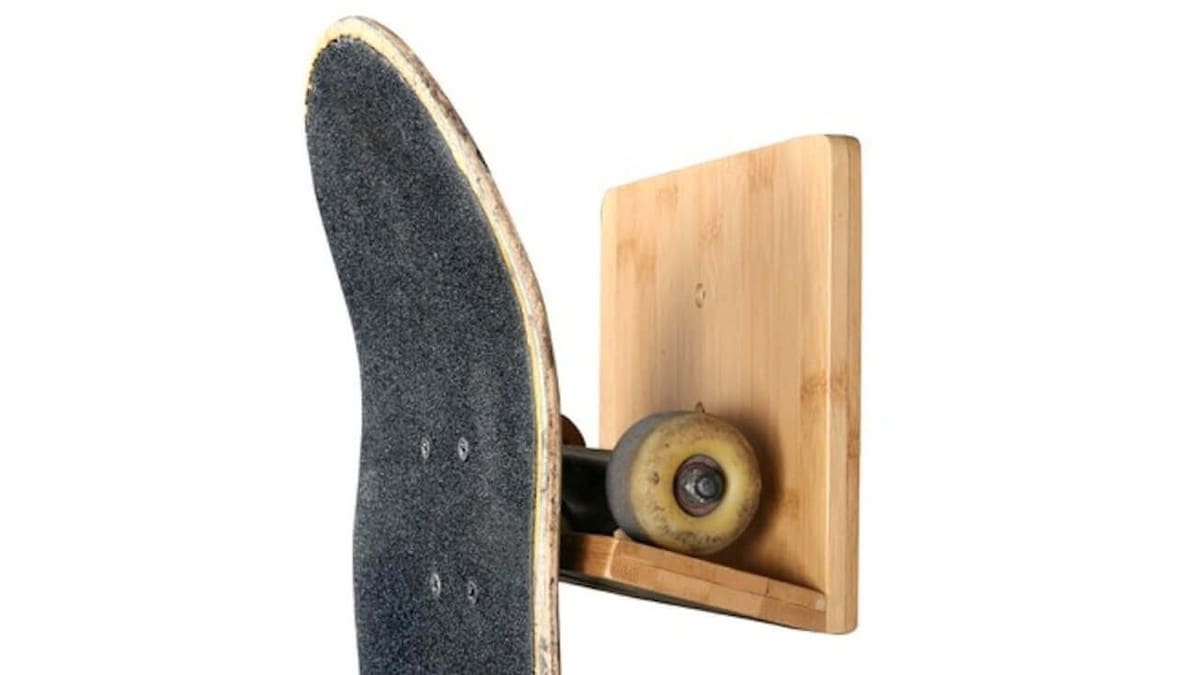 Image of Best Boosted Board Accessories: Bamboo Wall Mount