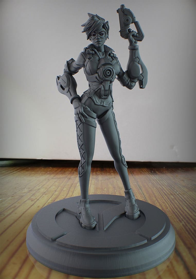 Image of Overwatch 3D Models to 3D Print: Tracer Figurine