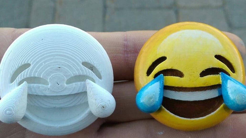Image of Quirky Emoji 3D Printable Toys and Figures: emoji LWT light dimmer button