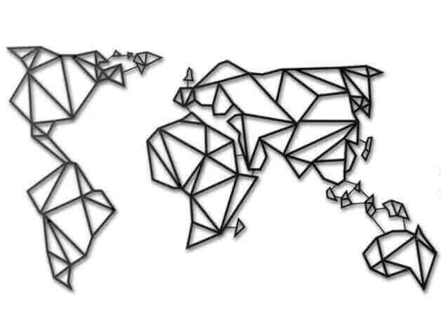 Image of 10 Things Worth Printing with a 3D Printing Service: 3D Printed World Map
