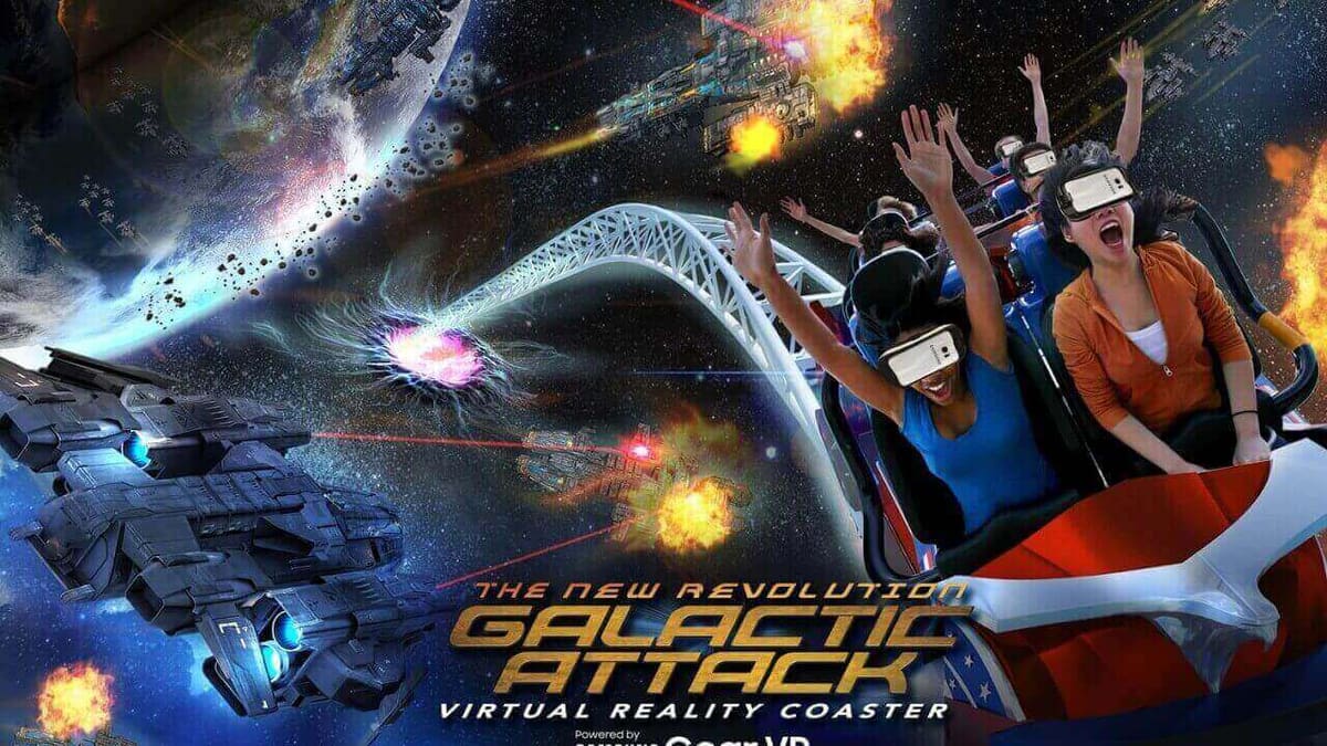 Image of Best VR Roller Coaster Rides: Six Flags The New Revolution Galactic Attack