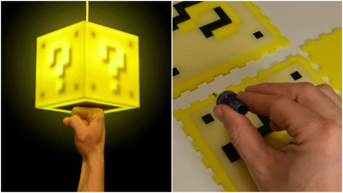 Image of Super Mario Accessories: Question Block Lamp