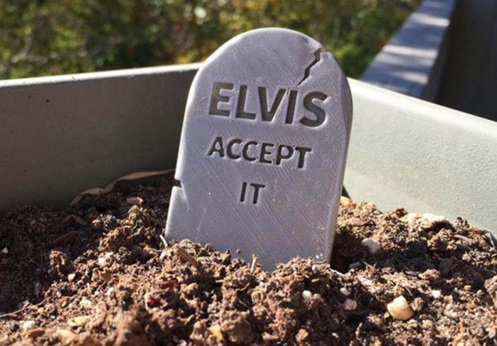 Bild von Halloween 3D-Druckvorlagen: Grabstein mit individueller Inschrift