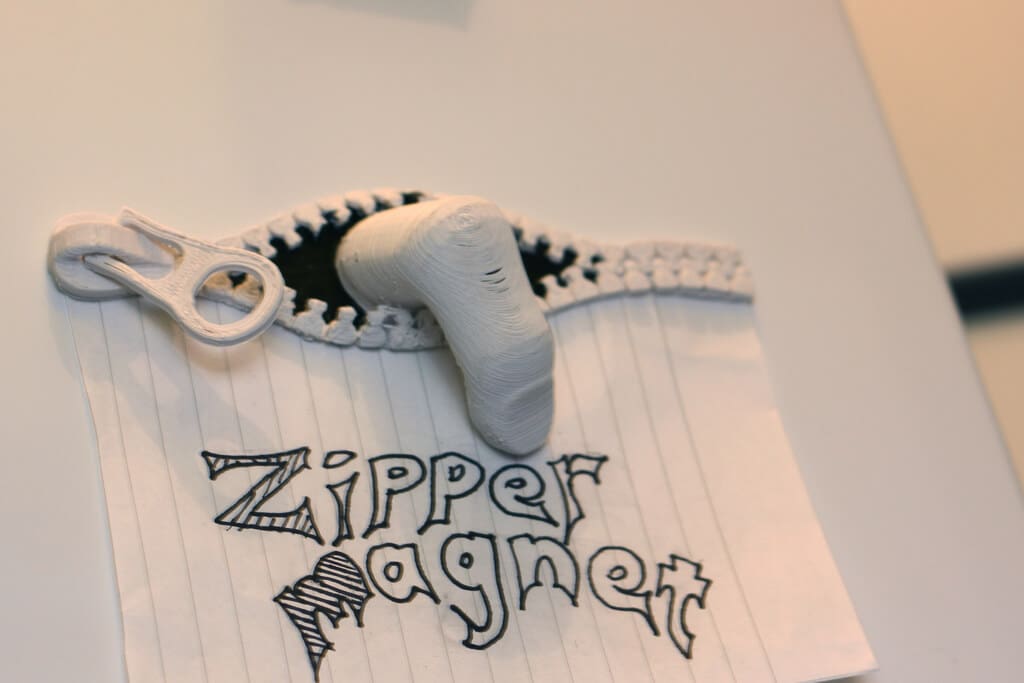 Bild von Halloween 3D-Druckvorlagen: Reißverschluss-Magnet