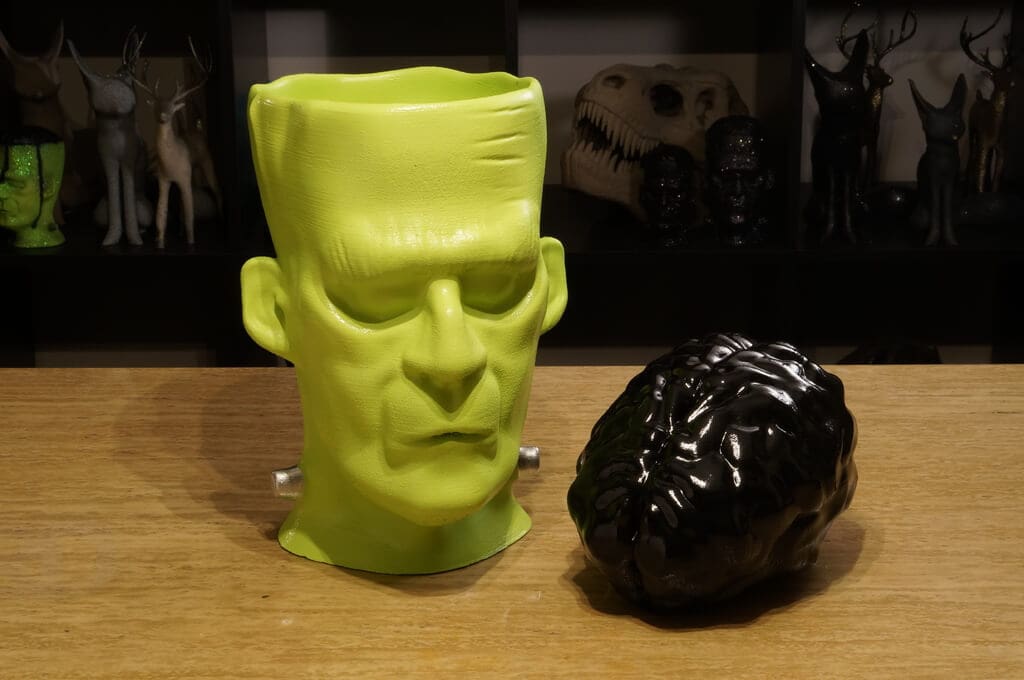 Bild von Halloween 3D-Druckvorlagen: Frankensteins Monster mit herausnehmbarem Gehirn