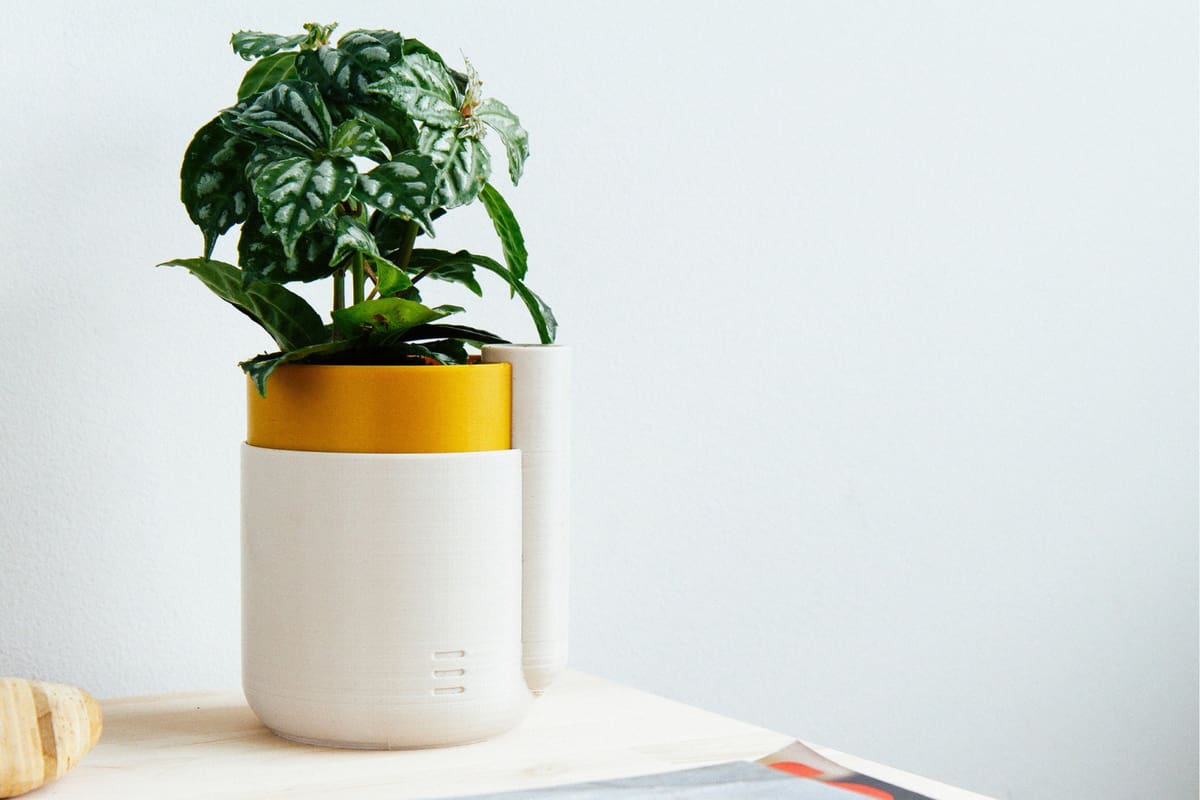 Foto de Projetos para impressora 3D: coisas para imprimir em 3D: Vaso auto-irrigável para plantas