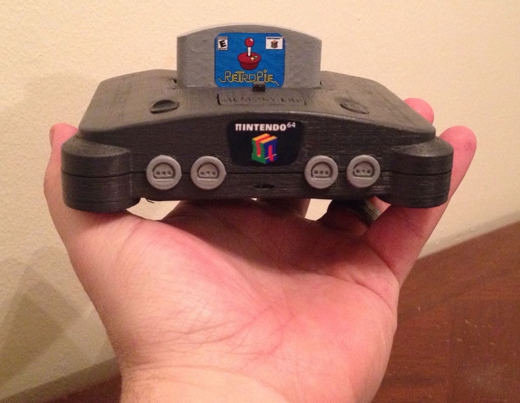 Imagen de Carcasa Raspberry Pi 3 personalizada para imprimir en 3D: Mini N64
