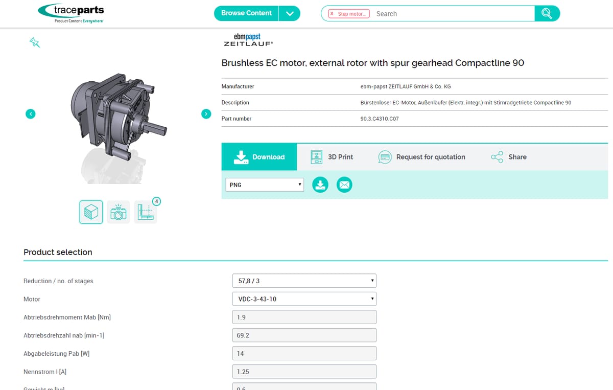 Photo de Modèle 3D gratuit / Objet 3D gratuit: TraceParts