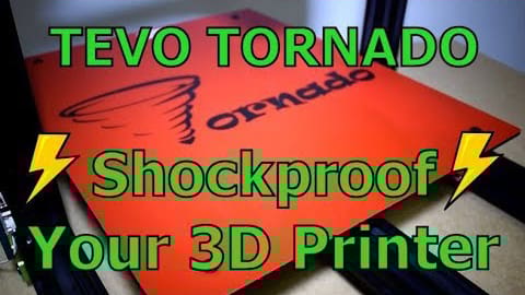 Image of Tevo Tornado Upgrades and Mods: Shock Proofing/Ground Cable
