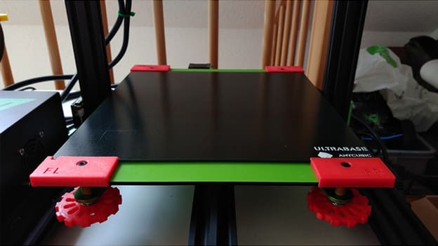 Image of Tevo Tornado Upgrades and Mods: Glass Bed/Ultrabase Clips