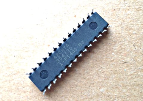 Laser marking on a semiconductor