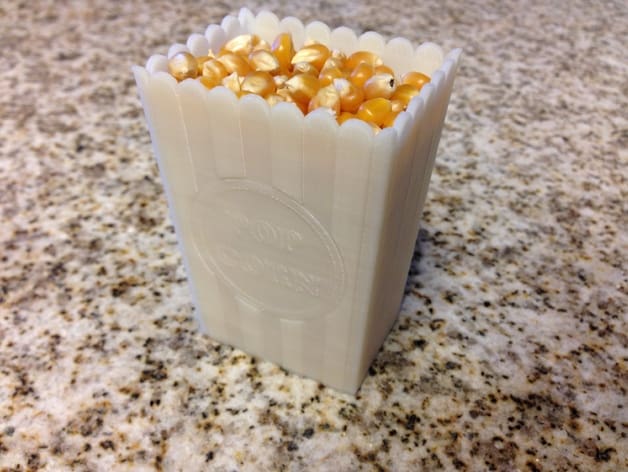 Photo de Modèles 3D pour la Coupe du Monde: Pot à popcorn