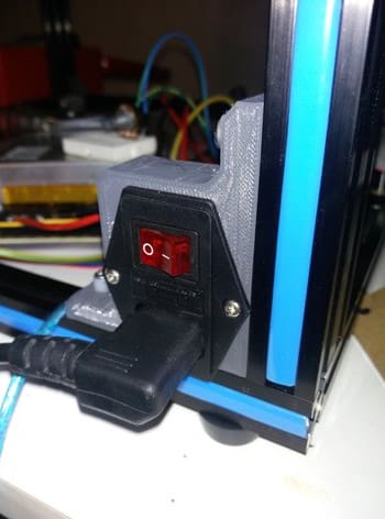 Image of The Best Tronxy X5S Upgrades and Mods: Power Switch Mount