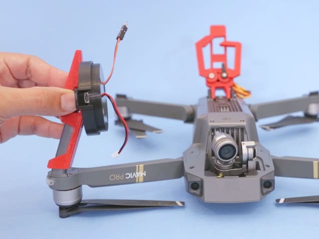 A nearly assembled drone claw