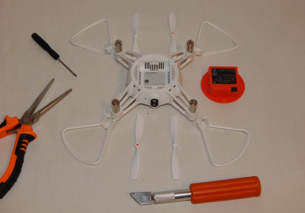 The MITU Drone, in its constituent components