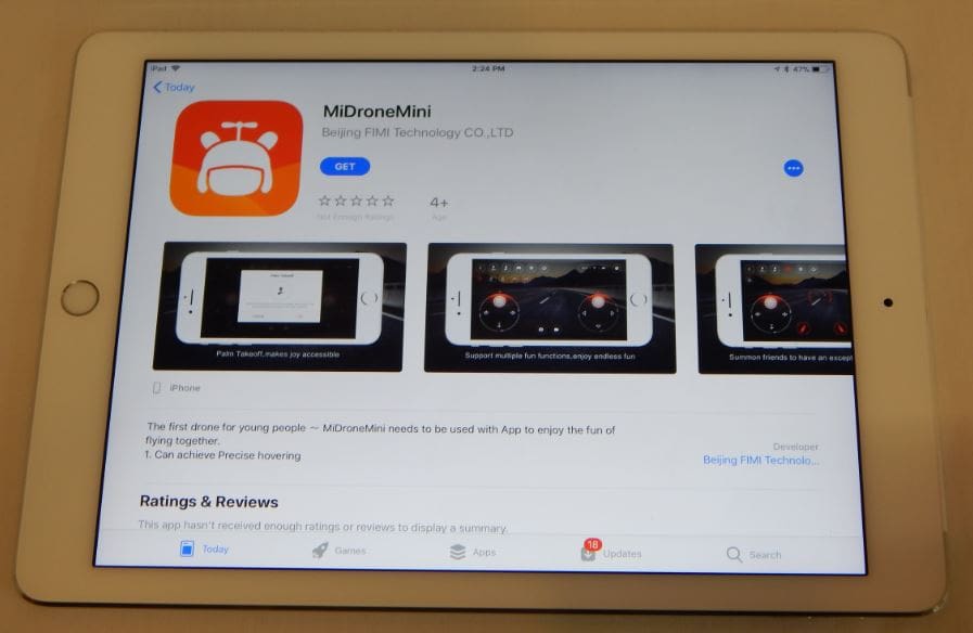 The app, as seen on the App Store