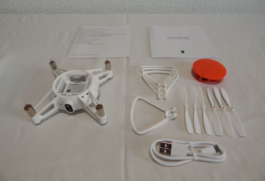 The MITU Drone, straight out of the box with all included parts