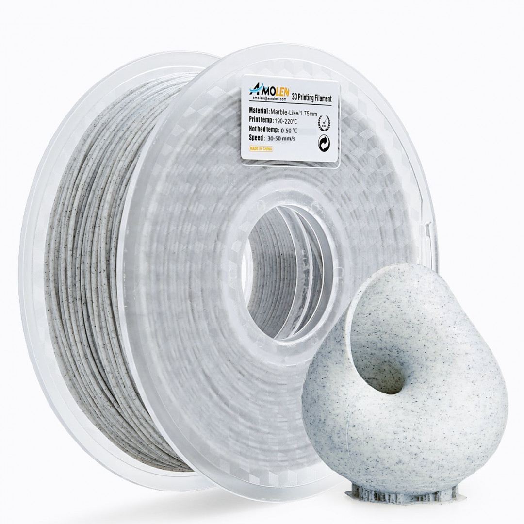 Image of Amolen Marble PLA Review: Specs and Settings