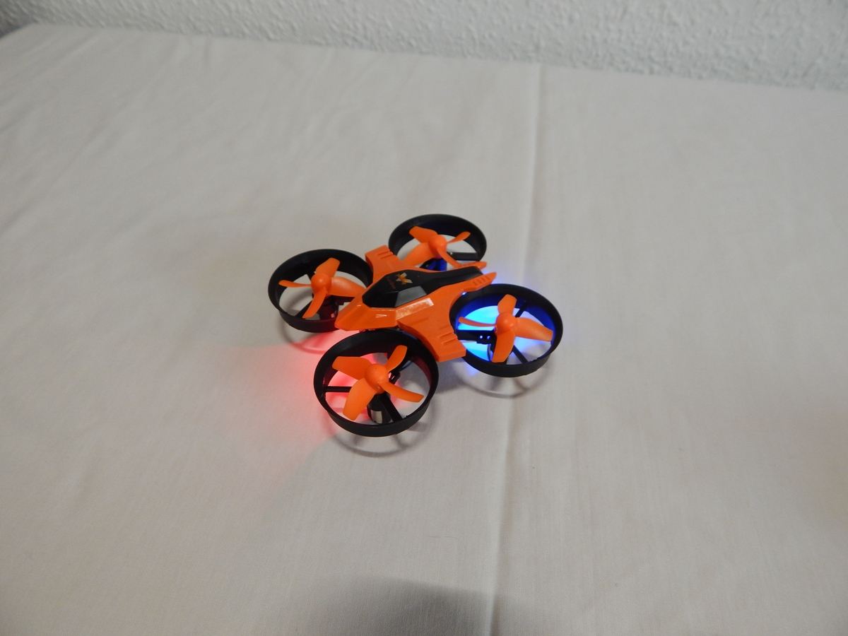 The F36, powered up and ready to fly.