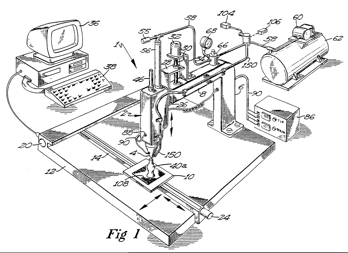 Figure 1 from Crump's Patent.