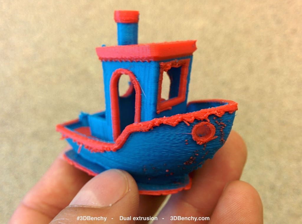 A dual material FFF print.