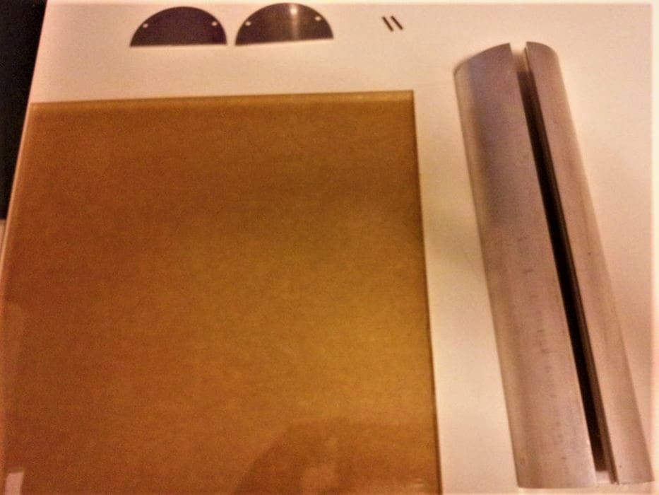 Parts to create an acrylic sign.
