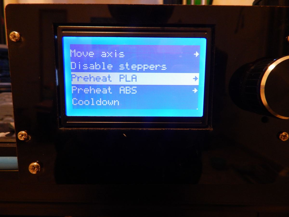 Preheating for PLA.