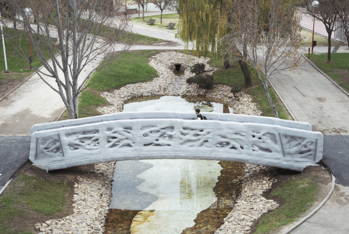 IAAC's 3D printed bridge.