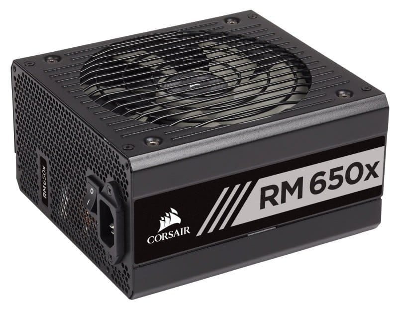 An RM650X Corsair ATX PSU.