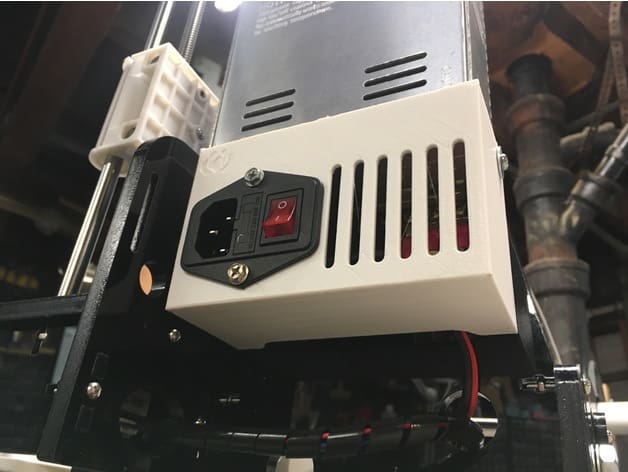 A simple, safe PSU cover and switch mount.