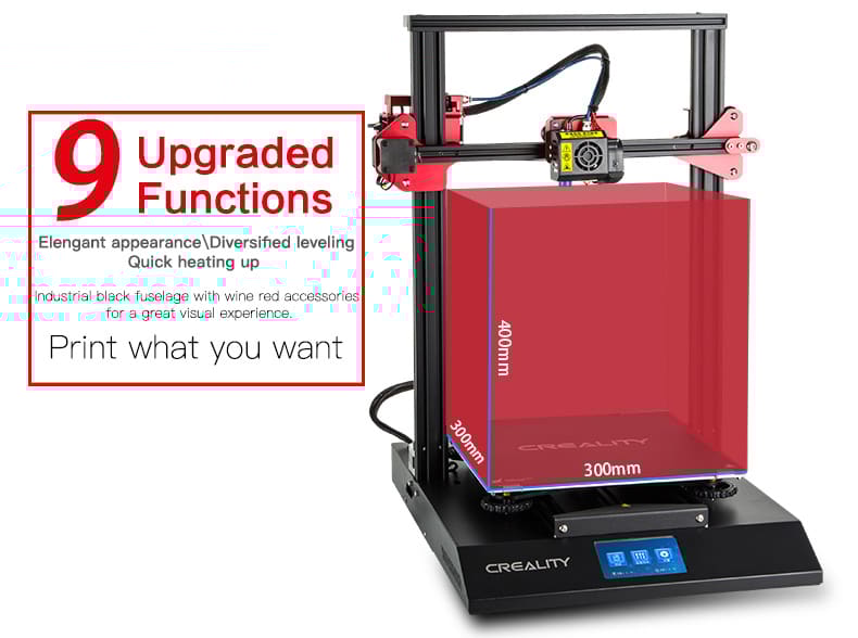 Photo de Creality CR-10S Pro - Caractéristiques de l'imprimante 3D: Caractéristiques